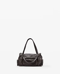 Mango Women's Large Leather Bowling Bag