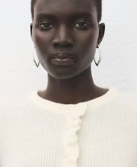 Mango Women's Scalloped Edges Cardigan