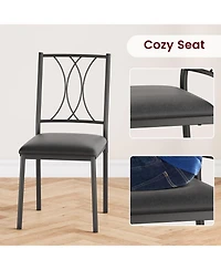 Gaomon Kitchen Table Small Dining Table Set for 2 Table and Chairs Set of 2 for Dining Room, Home Office, Living Room