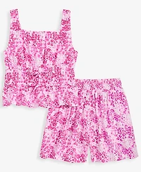 Epic Threads Girls' 5-20 Floral Peplum Top & Shorts, 2-Piece Set, Macy's Exclusive