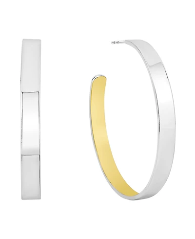 And Now This Two Tone C Hoop Earring