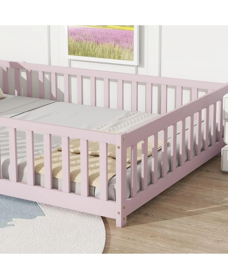 Streamdale Furniture Floor Bed with Fence & Door