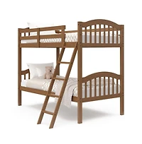 Storkcraft Long Horn Twin-Over-Twin Bunk Bed (Hazelnut)