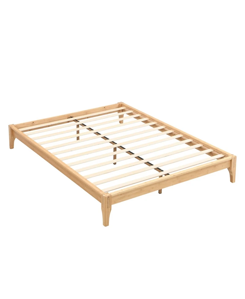 Streamdale Furniture Bamboo Platform Bed Frame - Full Size, Easy Assembly