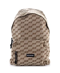 Pre-Owned Balenciaga Signature Backpack Bb Logo Canvas
