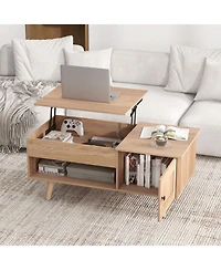 Slickblue Lift Top Coffee Table with Storage and Hidden Compartment