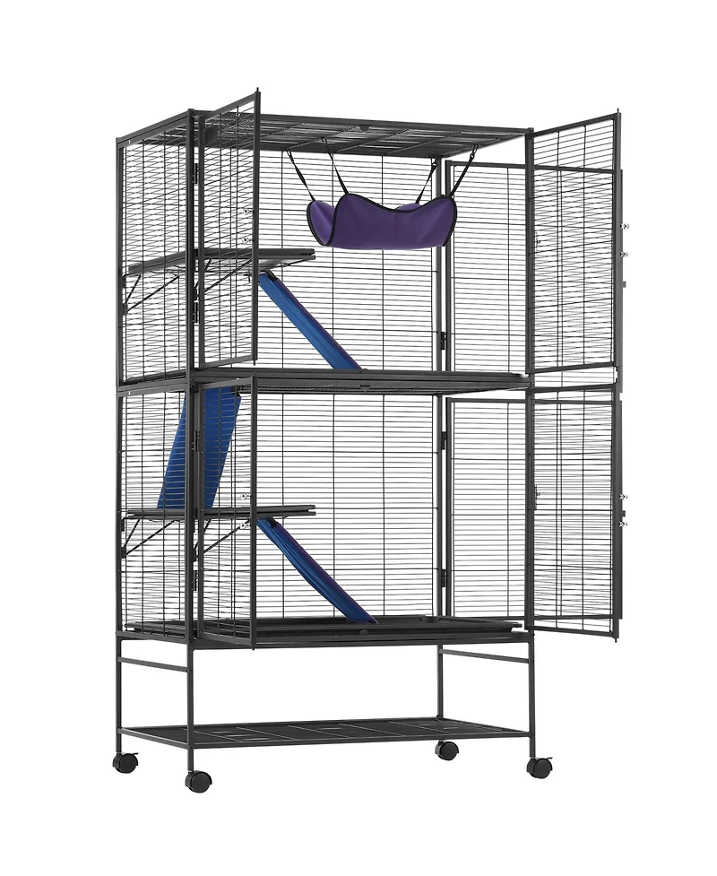 Zeus & Ruta 4-Tier Rolling Metal Small Animal Cage