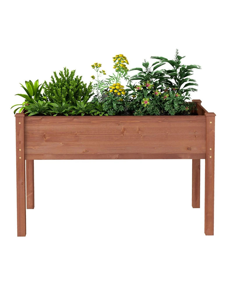 Streamdale Furniture Raised Garden Bed with Legs - 48x24x30"