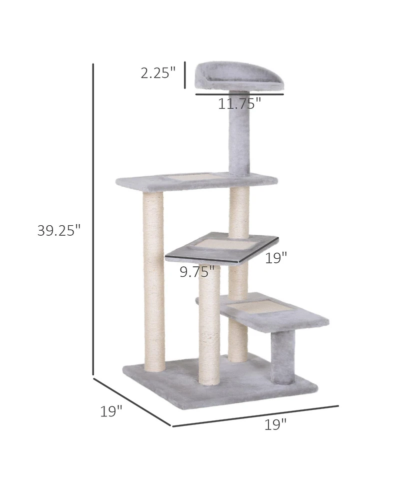 Zeus & Ruta Revolving Stair Cat Activity Tower