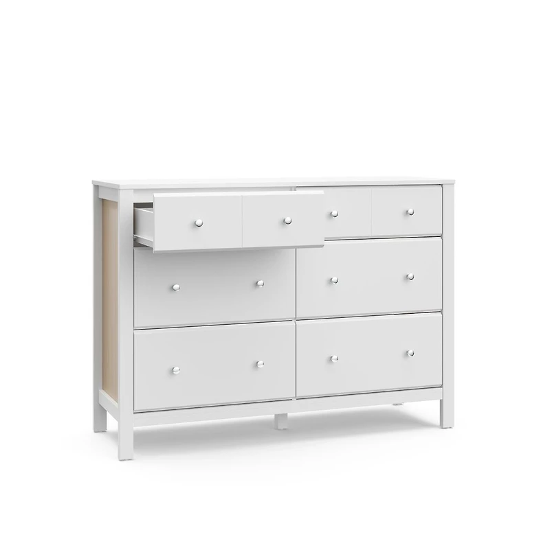 Storkcraft Horizon 6 Drawer Dresser (White with Driftwood)