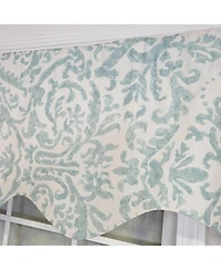 Rlf Home Flucky Regal 100% Cotton Rod Pocket Lined Window Valance 50" x 17"