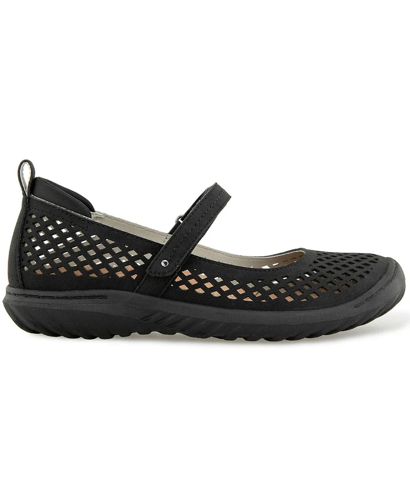 Jbu Women's Bee Casual Mary Jane Flats