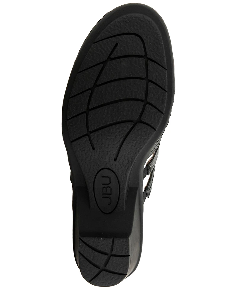 Jbu Women's Juna Casual Slip-On Wedge Sandals