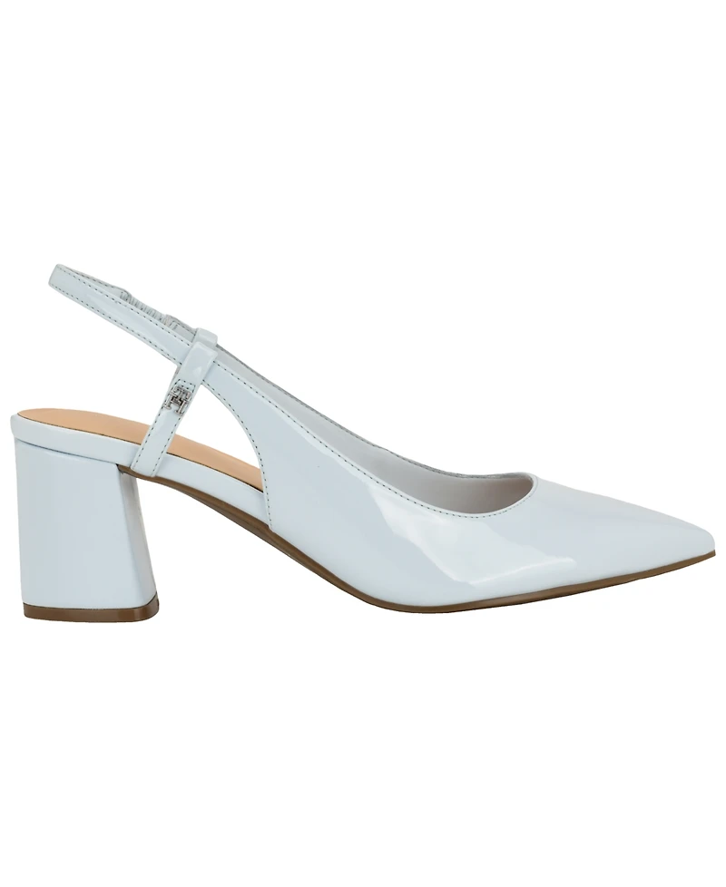 Tommy Hilfiger Women's Jezibee Block Heel Dress Slingback Pumps