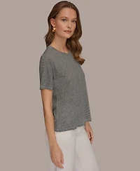 Donna Karan Weekend Women's Striped Short-Sleeve T-Shirt