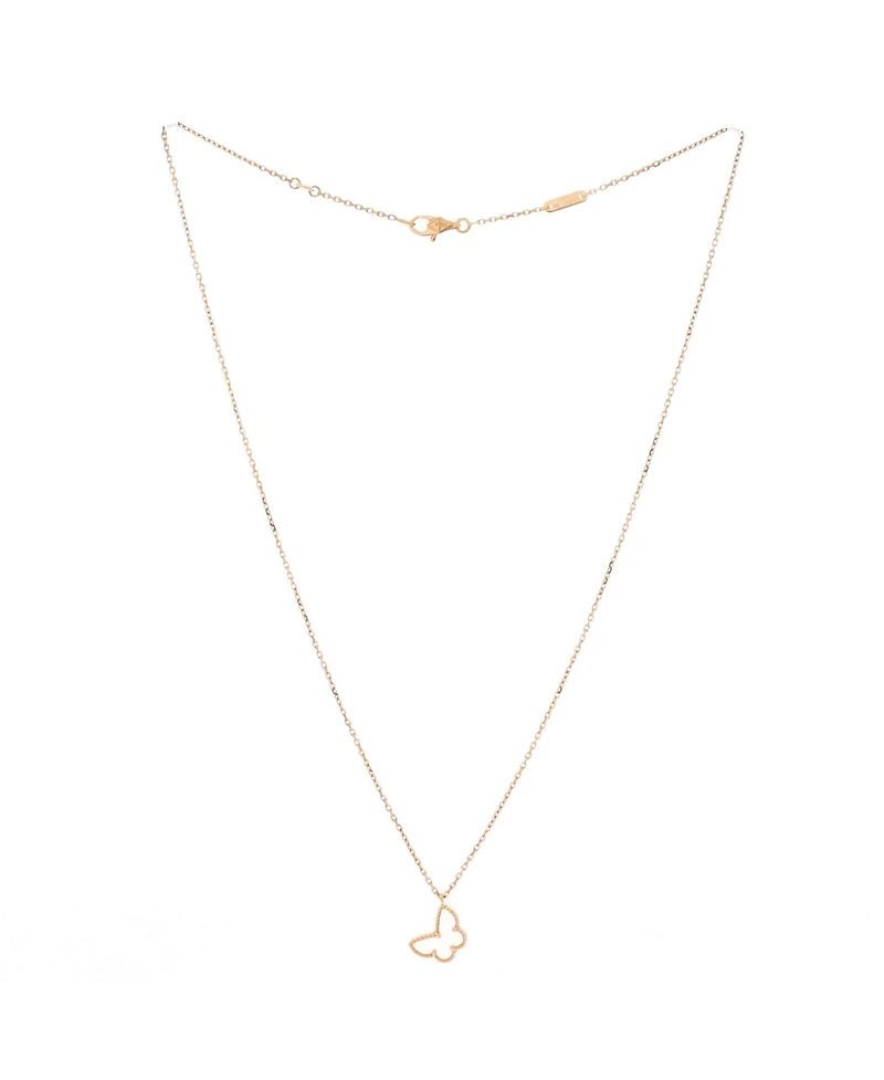 Pre-Owned Van Cleef & Arpels Sweet Alhambra Butterfly Pendant Necklace