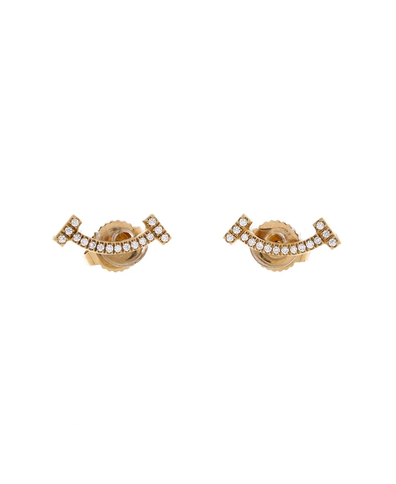 Pre-Owned Tiffany & Co T Smile Stud Earrings