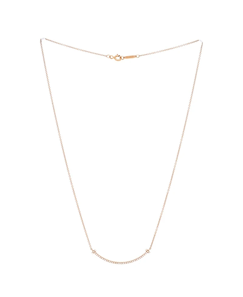 Pre-Owned Tiffany & Co T Smile Pendant Necklace