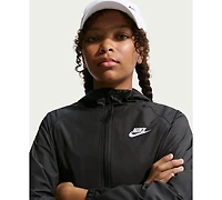 Nike Boys' and Girls' 7-20 Sportswear Wind Runner Hooded Repel Jacket