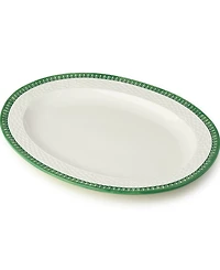 Certified International Le Jardin Rattan Oval Platter