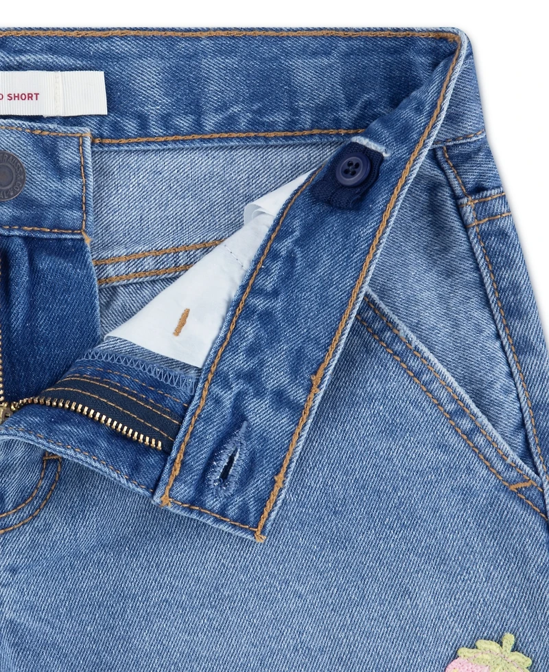 Levi's Girls' 7-16 Applique Girlfriend Shorts