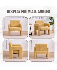 Streamdale Furniture Modern Minimalist Casual Upholstered Armchair for Living Room, Bedroom, Office