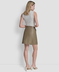 Dkny Women's Zipper Back Mini Skirt