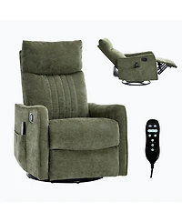 Streamdale Furniture Streamdale Green Heat Massage Rocker Recliner Chair