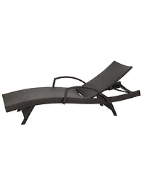 Streamdale Woven Resin Wicker Recliner with Cushion