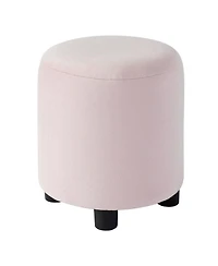 Streamdale Furniture Upholstered Grounded Bed with Bedside Desk & Stool