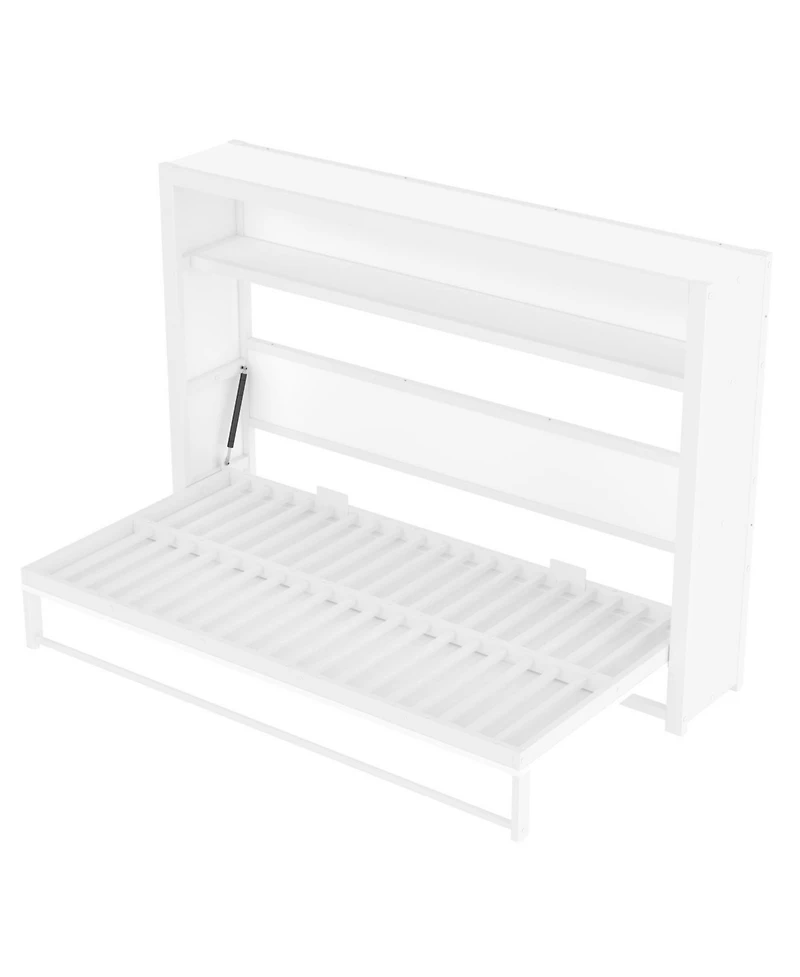 Streamdale Furniture Twin Size Murphy Bed with Shelves