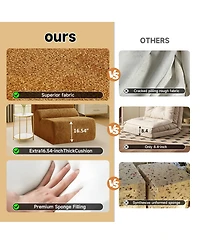 Streamdale Furniture Luxury Cloud-Soft Velvet Single Sofa Chair