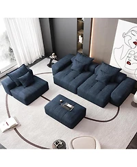 Streamdale Furniture Modern Oversized Modular Sectional Sofa with 6 Pillows