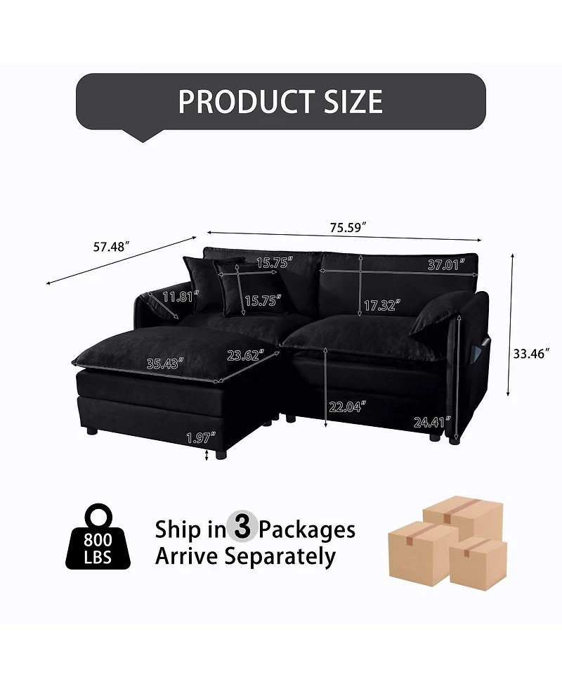 Streamdale Furniture Chenille Modular Sofa: Ultimate Comfort, Customizable