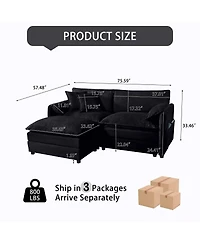 Streamdale Furniture Chenille Modular Sofa: Ultimate Comfort, Customizable