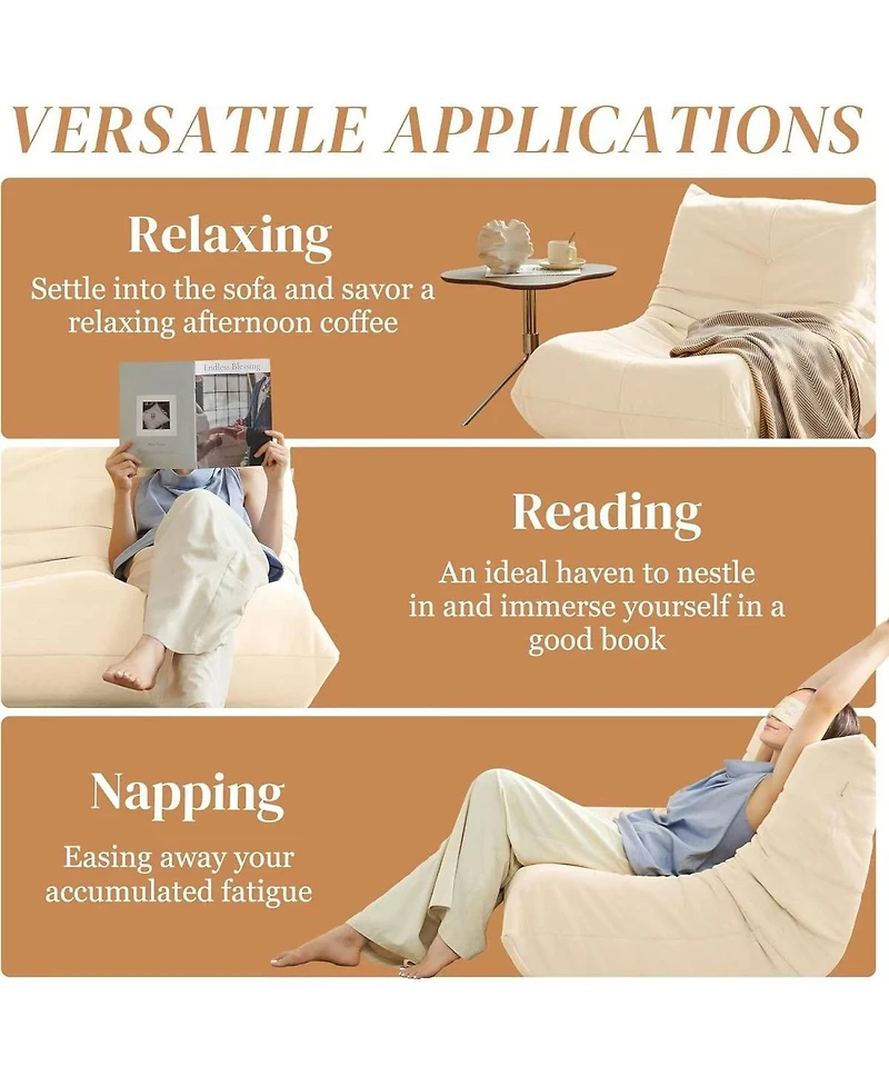 Streamdale Furniture Luxury White Microfiber Button-Tufted Accent Chair for Living Room (1pc)