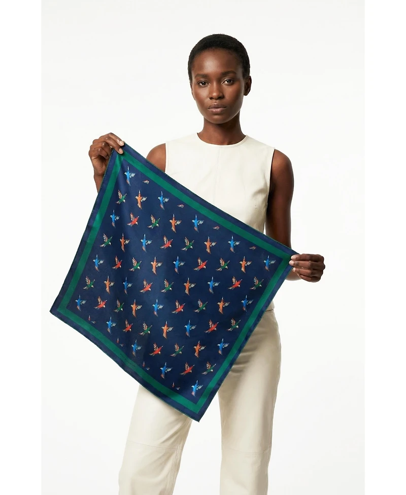 Jessie Zhao New York Freedom Wings Double Sided Silk Scarf