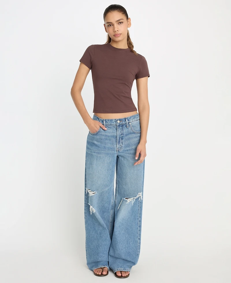 Good American Women's Super Stretch Baby T-Shirt