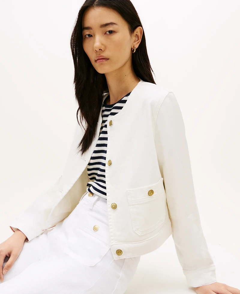 Tommy Hilfiger Women's Denim Button-Front Jacket