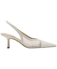 Marc Fisher Ltd Women's Gipsi Mesh Slingback Kitten Heel Pumps
