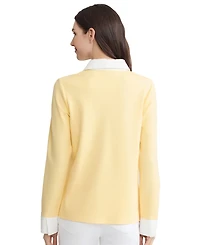 Jones New York Petite Long-Sleeve Twofer Top