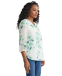 Jones New York Petite V-Neck Tunic Top