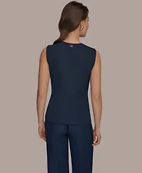 Donna Karan New York Women's Deep V-Neck Knit Top