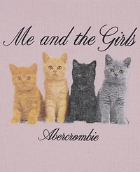 abercrombie kids Girls' Me and The Girls Crewneck T-Shirt