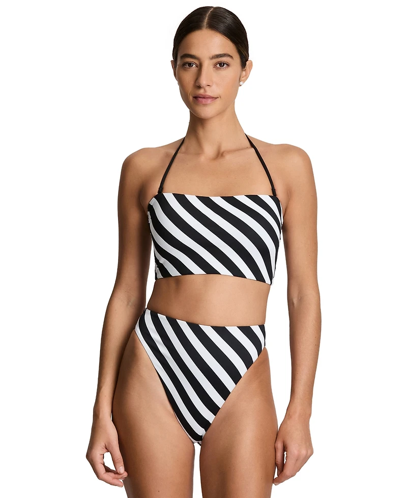 Lauren Ralph Women's Longline Bandeau Swimsuit Bra
