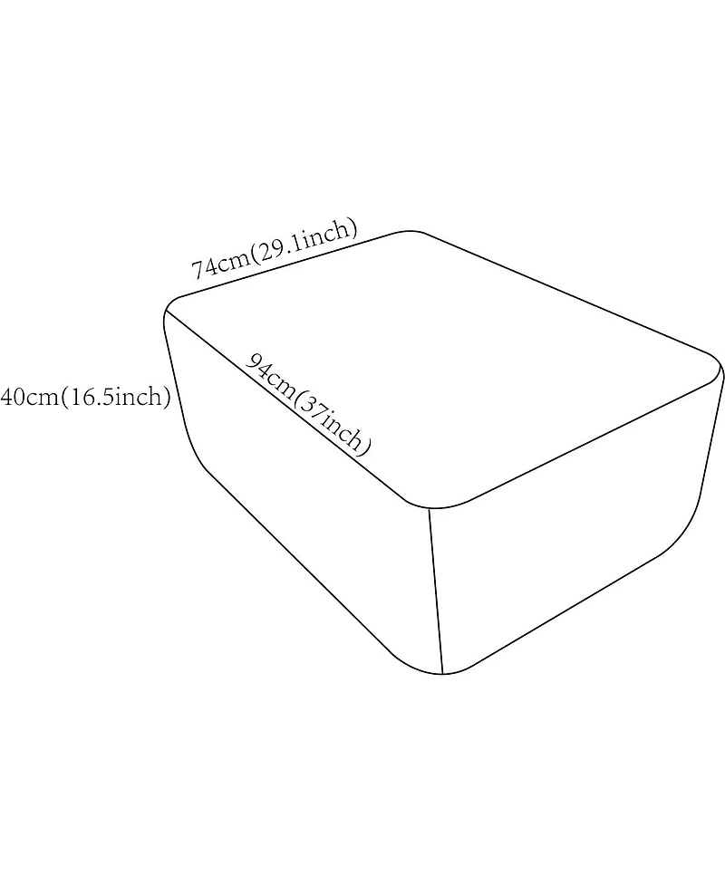Streamdale Furniture Minimalist No-Assembly Corduroy Sectional Sofa with Chaise
