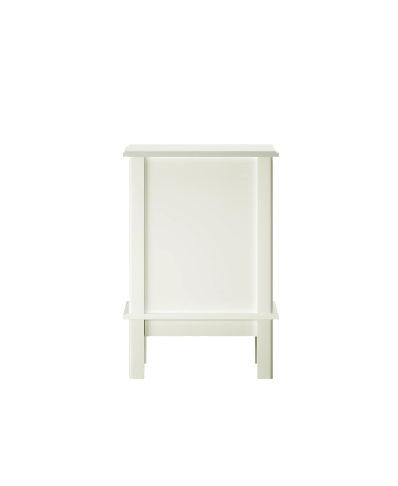 Streamdale Furniture Modern 2-Drawer Nightstand with Gold Handles