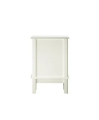 Streamdale Furniture Modern 2-Drawer Nightstand with Gold Handles