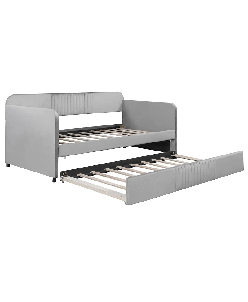 Streamdale Furniture Upholstered Twin Daybed Sofa with Trundle