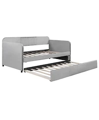 Streamdale Furniture Upholstered Twin Daybed Sofa with Trundle